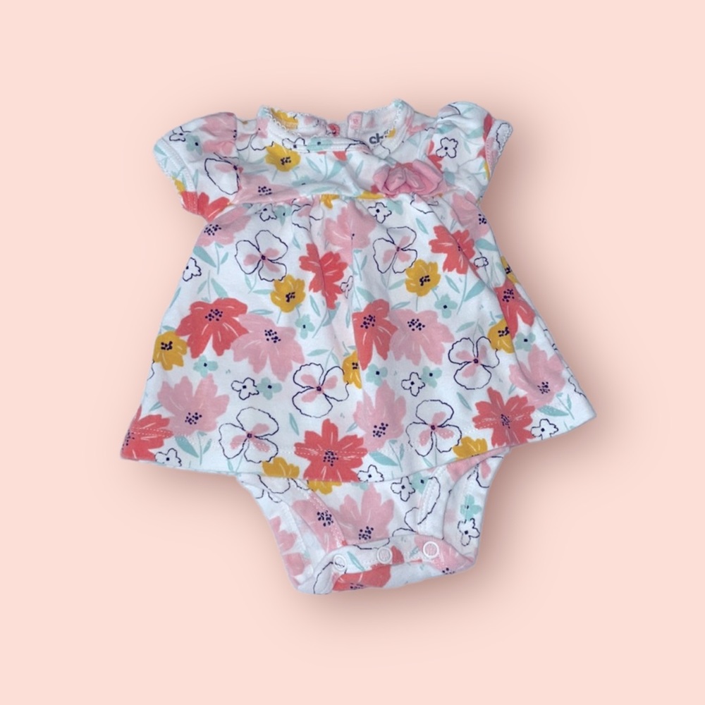 Floral dress onsie